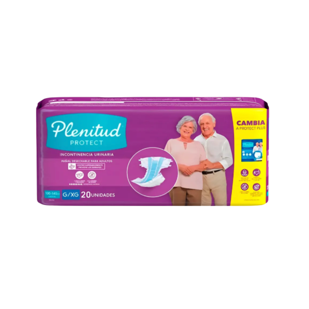 Pañal Plenitud Protect Talla G/XG – 20 Unidades