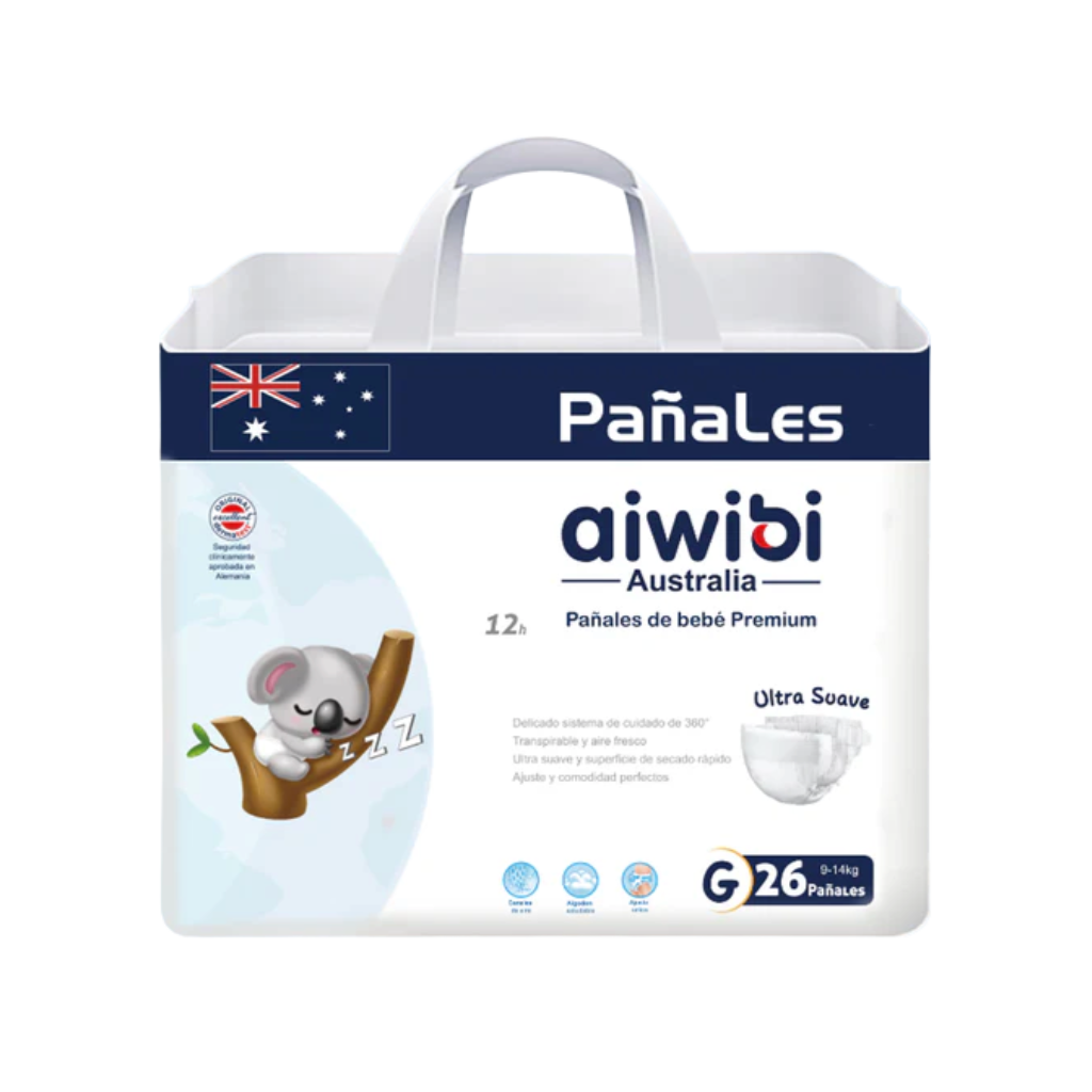 Pañal Aiwibi Premium Talla G - 26 Unidades