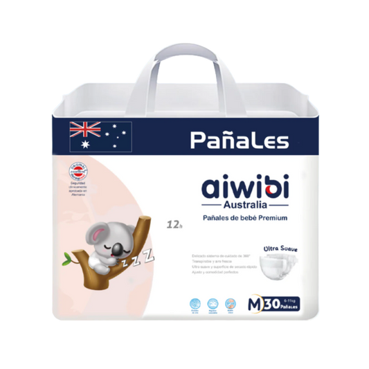 Pañal Aiwibi Premium Talla M - 30 Unidades