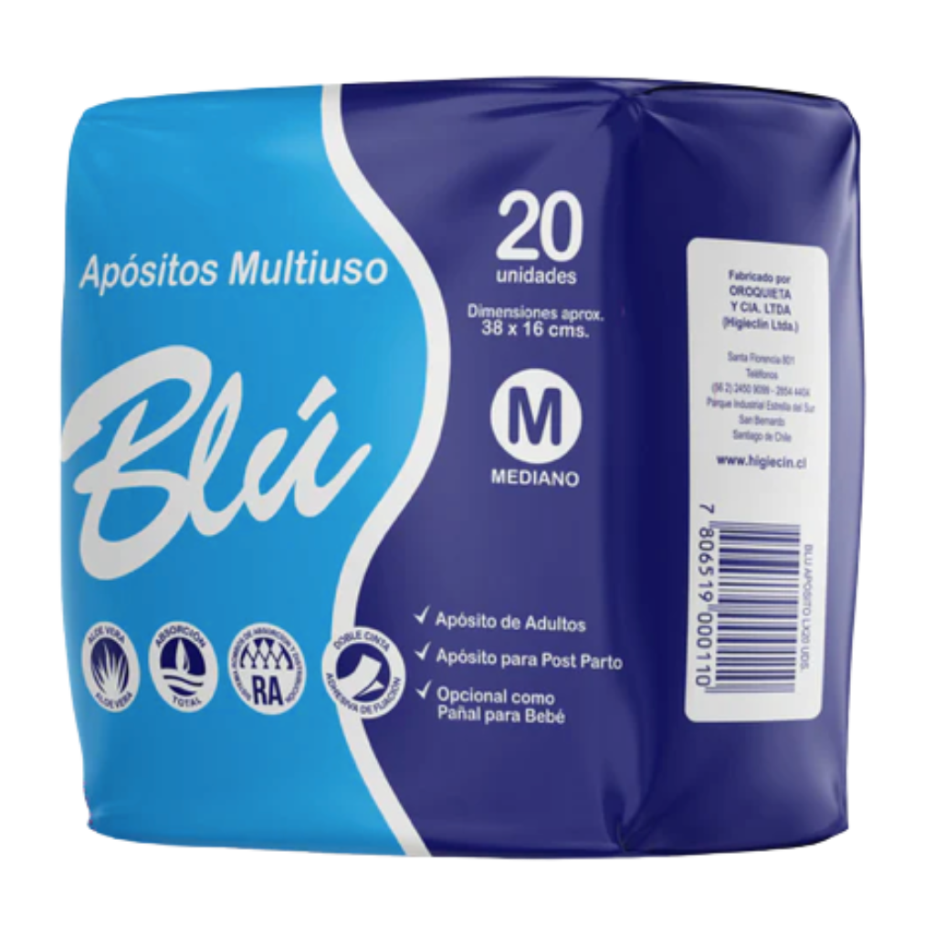 Apósito Blu Talla M - 20 Unidades