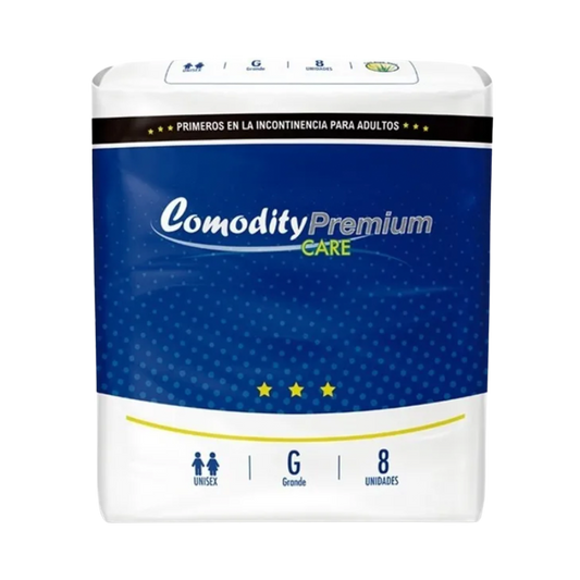 Pañal Comodity Premium Talla G – 8 Unidades