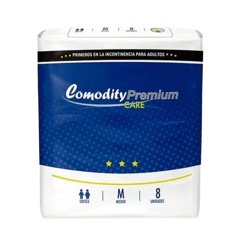 Pañal Comodity Premium Talla M – 8 Unidades