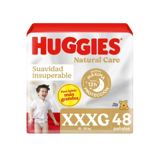 Pañal Huggies Natural Care XXXG - 48 Unidades