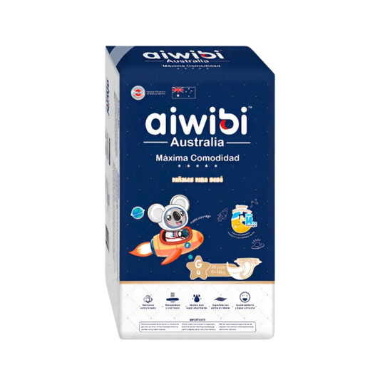 Pañal Aiwibi Dulce Noche Máxima Comodidad Talla G - 48 Unidades