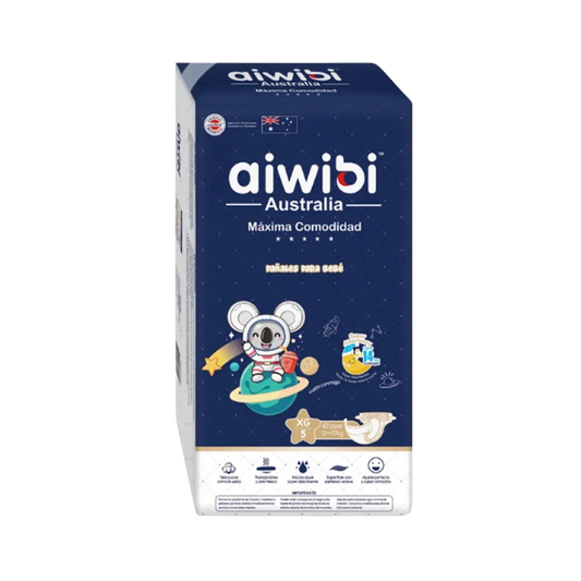 Pañal Aiwibi Dulce Noche Máxima Comodidad Talla XG - 42 Unidades