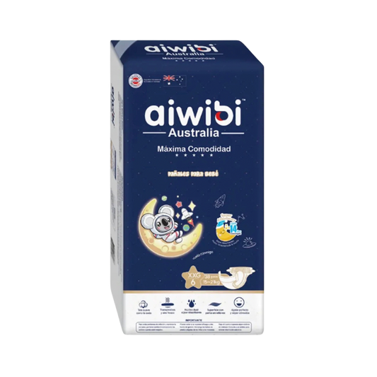Pañal Aiwibi Dulce Noche Máxima Comodidad Talla XXG - 38 Unidades