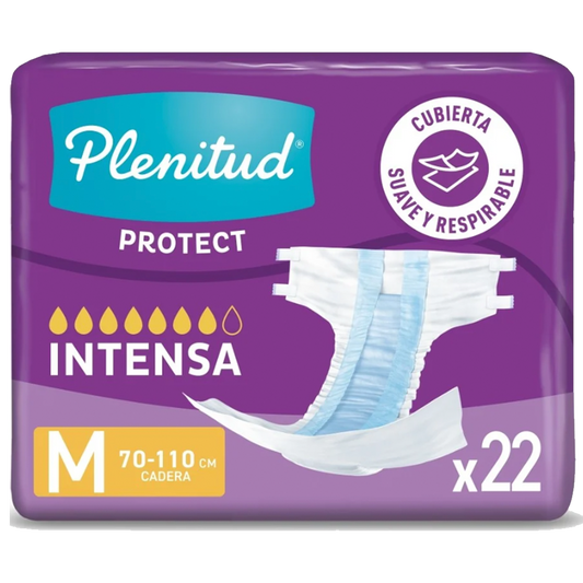 Pañal Plenitud Protect Talla M – 22 Unidades