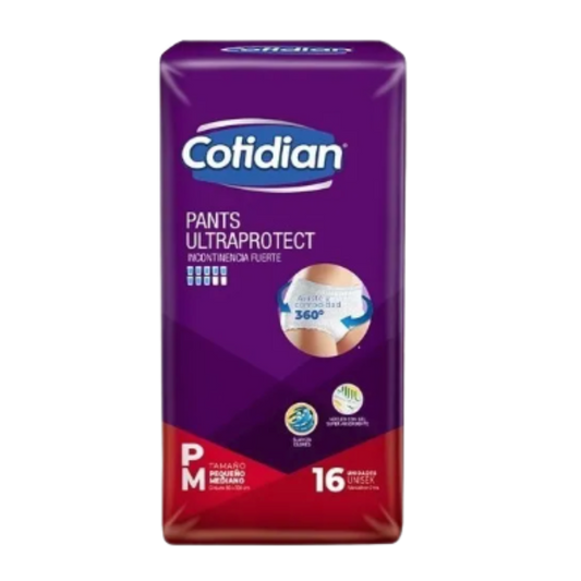 Pants Ultraprotect Cotidian Talla P/M - 16 Unidades