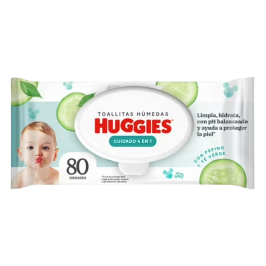 Toallas Húmedas Huggies One - Done - 80 Unidades